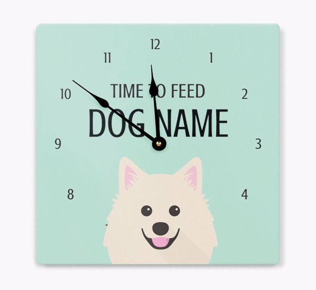 Time To Feed: Personalized {breedFullName} Wall Clock